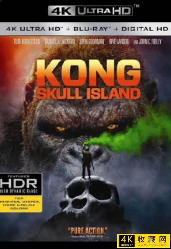 金刚：骷髅岛 4K版Kong Skull Island 2017 2160p UHD Blu-ray HEVC TrueHD 7 1-4k电影[解蓝光原盘]—58.12 GB